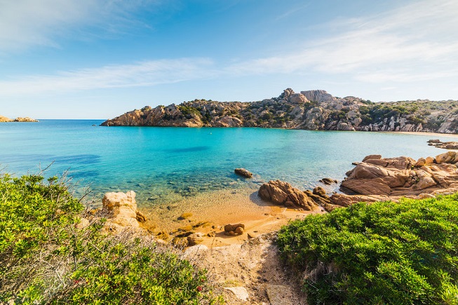Spiaggia di Cala Spalmatore sull'Isola della Maddalena